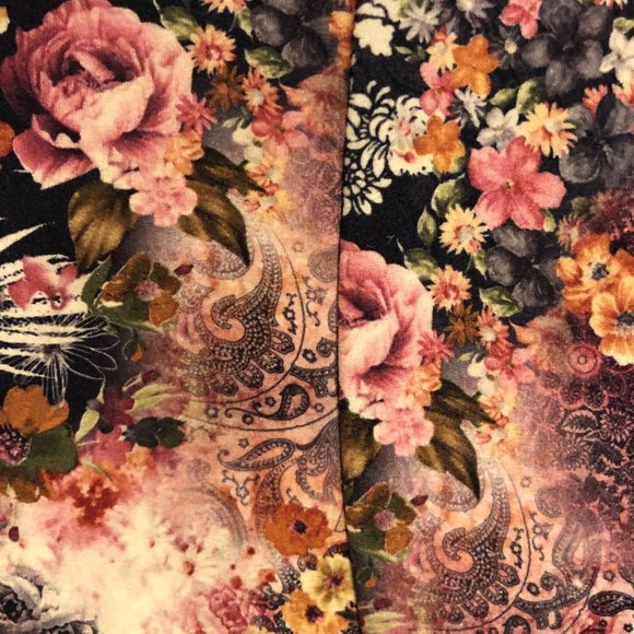 Vintage Fleece Flower Long sleeve dress - Picture 9 of 13